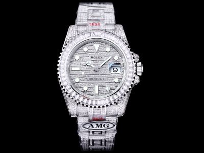 Replacement Rolex Certificate GMT  904L Steel 3186 Movement 40MM Wrist Watch